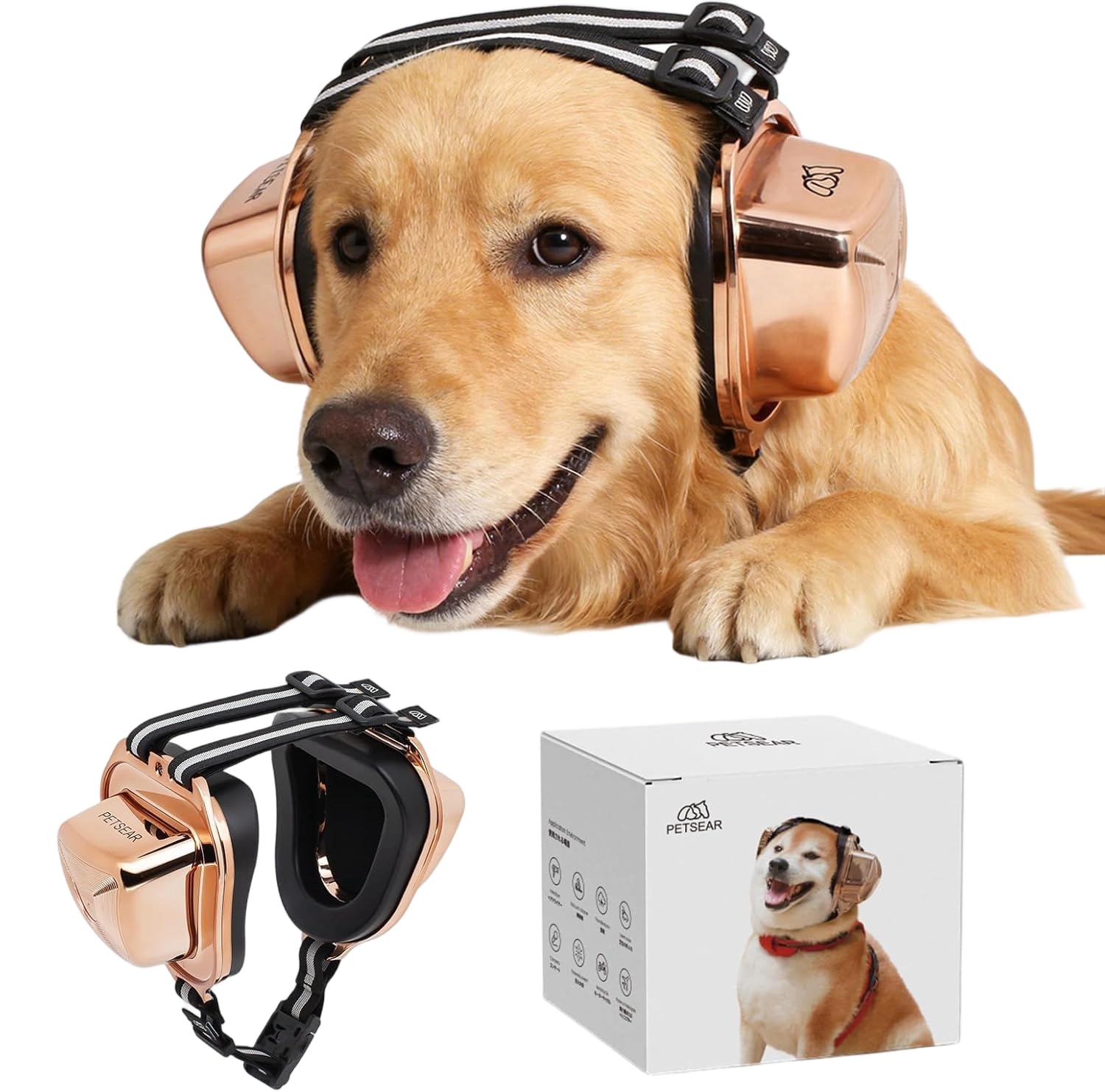 Amazon.co.jp: PetsEar 犬用イヤーマフ ノイズ保護 - 29dB NRR - 不安